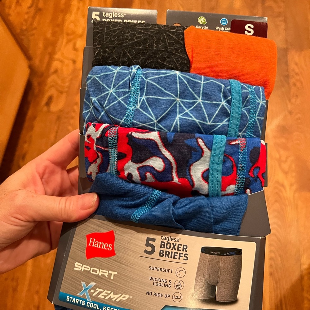 NWT kids Hanes underwear pack S Small 6-7